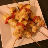 Marinated Chicken and Haloumi Skewers